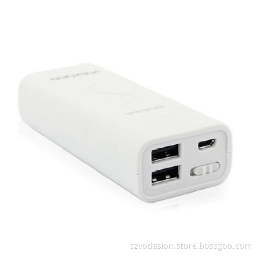 2014 New Hot Dual Output 6000mAh Portable Mini USB Power Bank with Power Indicator